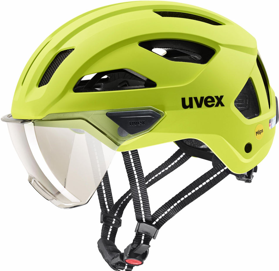Uvex Stride Visor Mips Helm lime matt