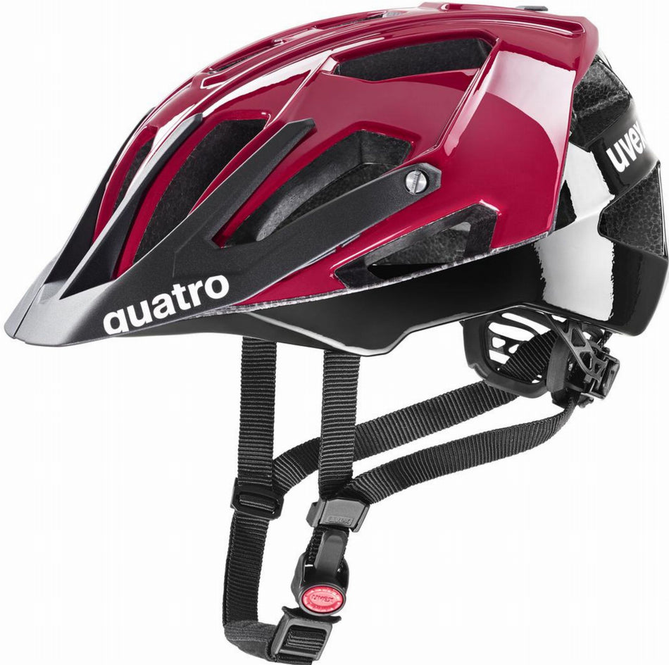 Uvex Quatro MTB-Helm ruby red-black