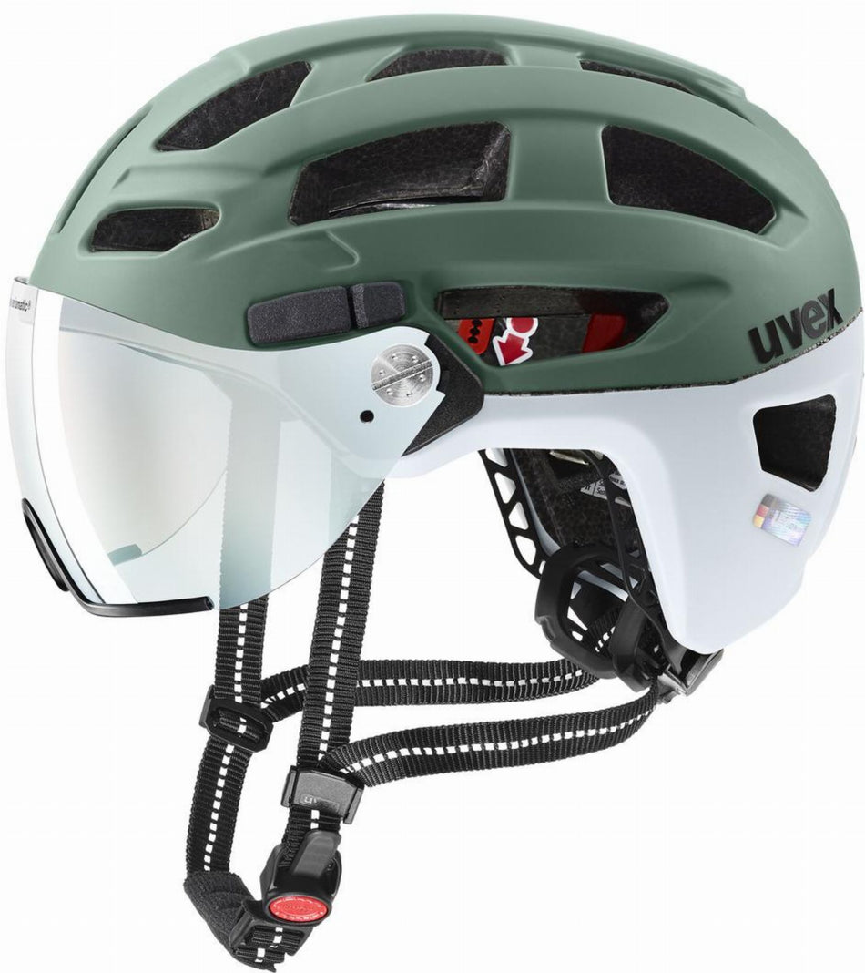 Uvex Finale Visor V Helm moss green-cloud matt