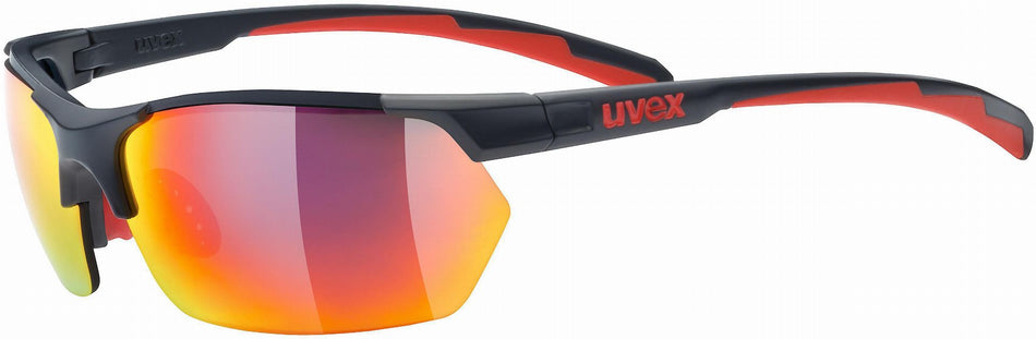 Uvex Sportstyle 114 Sportbrille grey red matt/mirror red