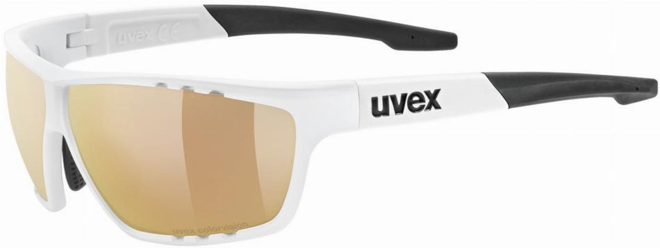 Uvex Sportstyle 706 CV V MTB Brille white matt/litemirror red