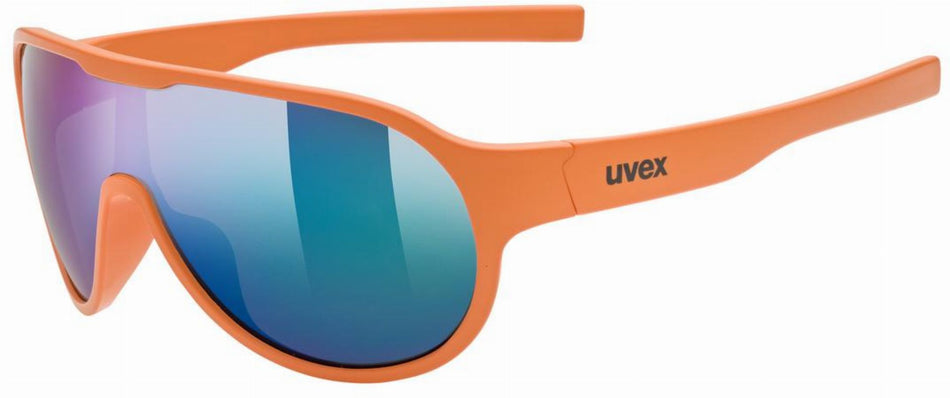 Uvex Sportstyle 512 Sportbrille orange matt/mirror green