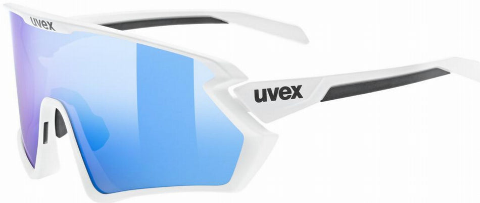 Uvex Sportstyle 231 2.0 Sportbrille white matt/mirror blue