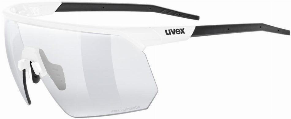 Uvex Pace One V Sportbrille white matt/litemirror silver