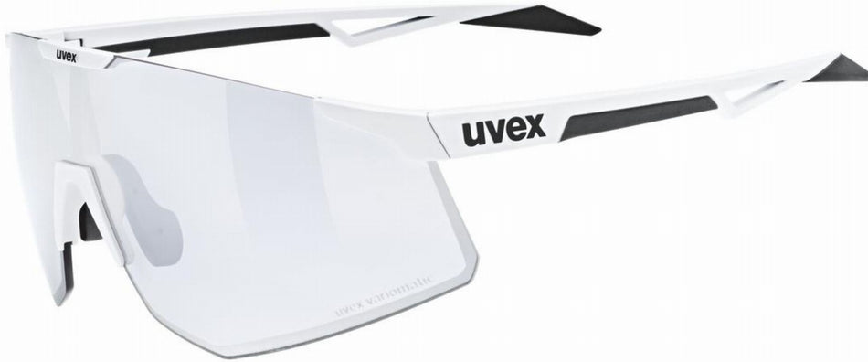 Uvex Pace Perform S V Sportbrille white matt/litemirror silver