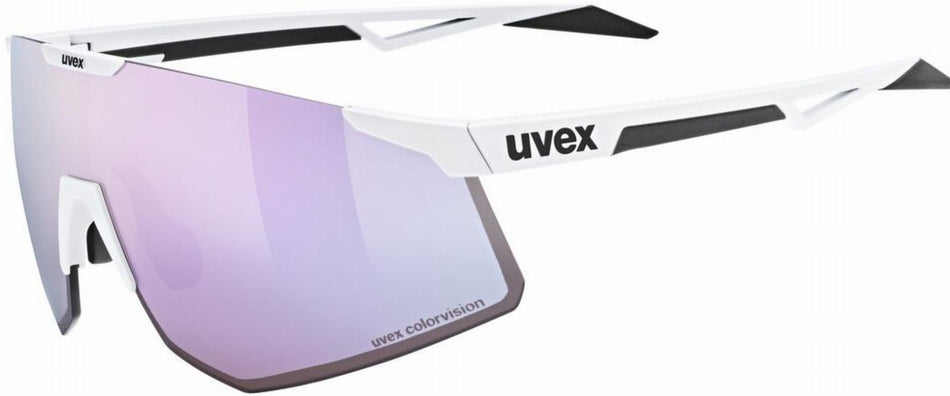 Uvex Pace Perform CV Sportbrille white matt/pushy pink