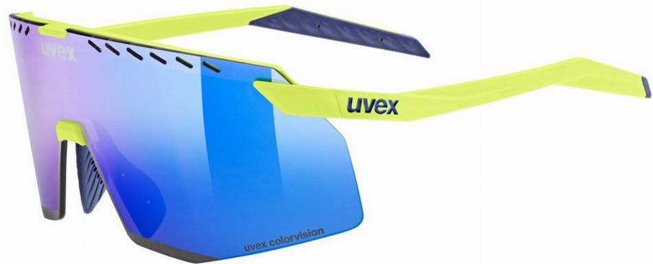 Uvex Pace Stage CV Sportbrille yellow matt/buzzy blue