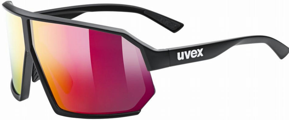 Uvex Sportstyle 237 MTB Brille black matt/mirror red