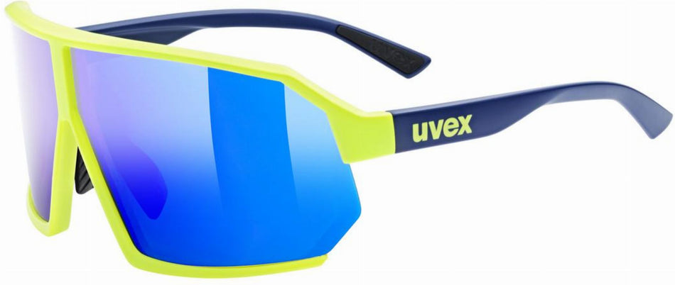 Uvex Sportstyle 237 MTB Brille blue yellow/mirror blue