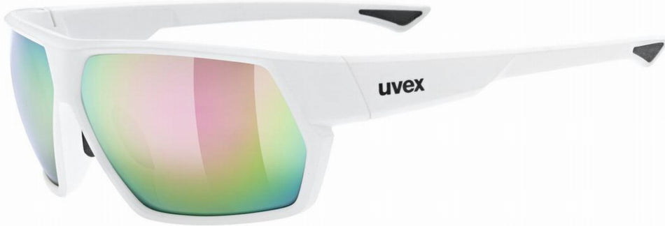 Uvex Sportstyle 238 Sportbrille white matt/mirror pink