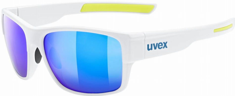 Uvex Esntl Urban Brille white matt/mirror blue