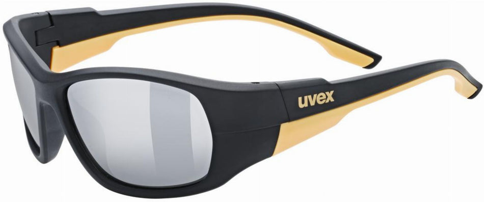 Uvex Sportstyle 514 Kinderbrille black matt/mirror silver