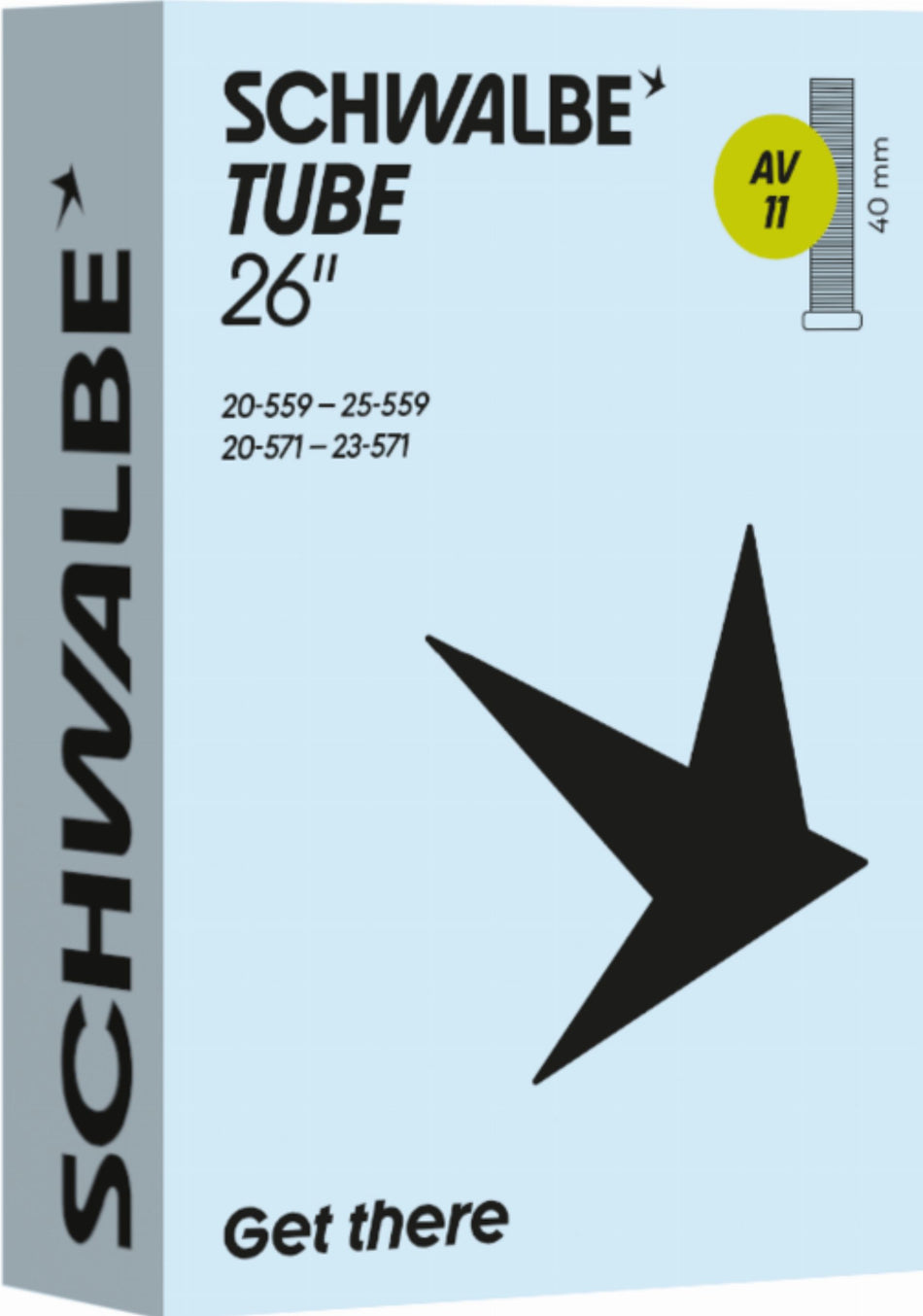 Schwalbe Standard Schlauch 26" NR. 11 schwarz ETRTO 20/25-559/571