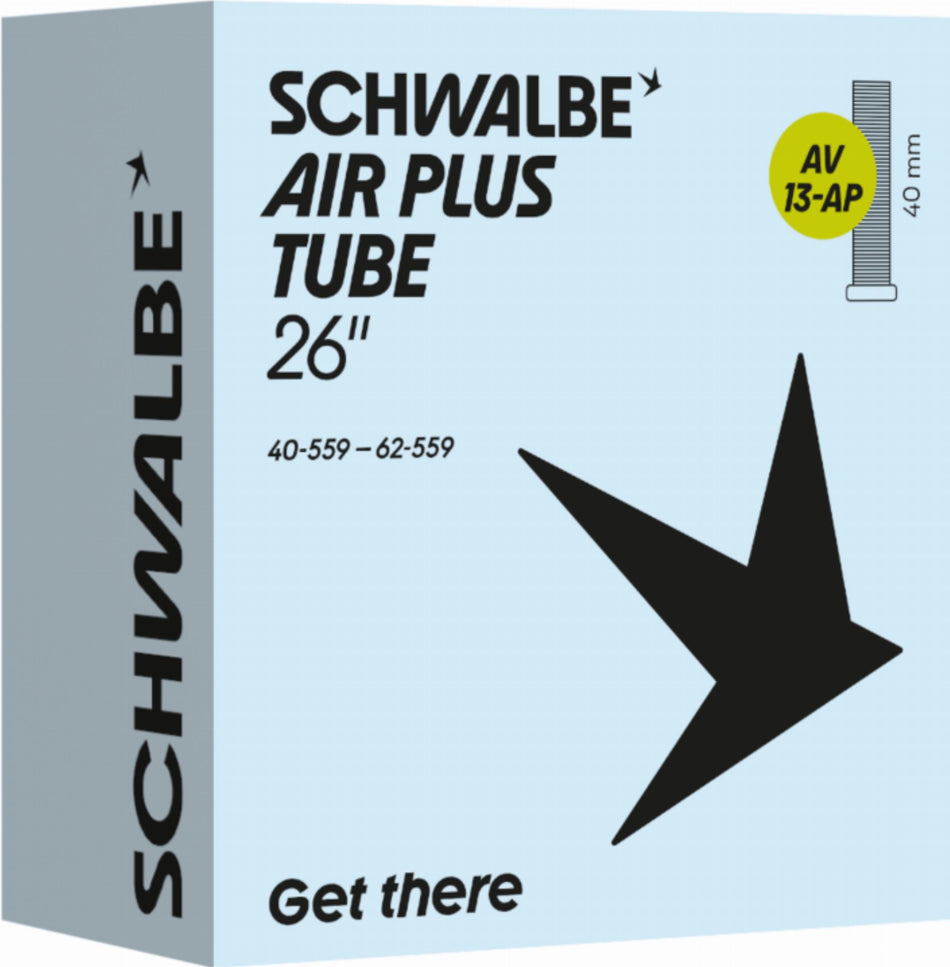 Schwalbe Air Plus Schlauch 26" NR. 13-AP schwarz ETRTO 40/62-559