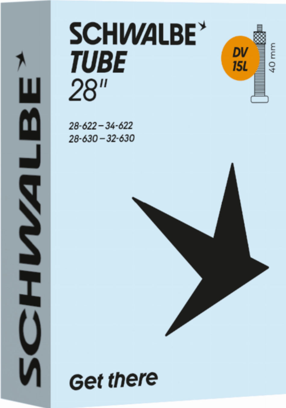 Schwalbe Standard Schlauch 28" NR. 15L schwarz ETRTO 28/34-622/630