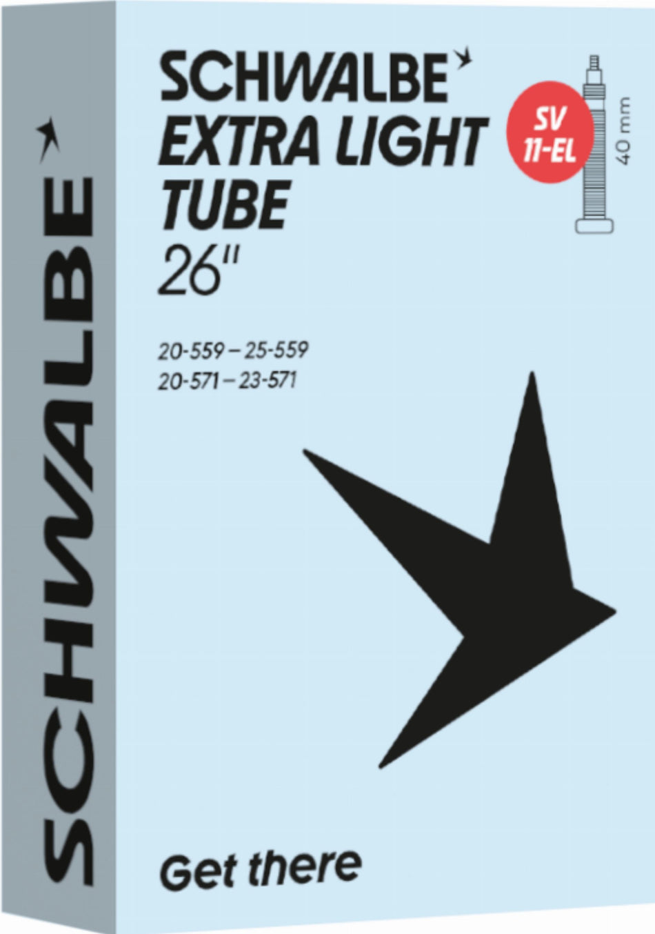 Schwalbe Extra Light Schlauch 26" NR. 11-EL schwarz ETRTO 20/25-559/571