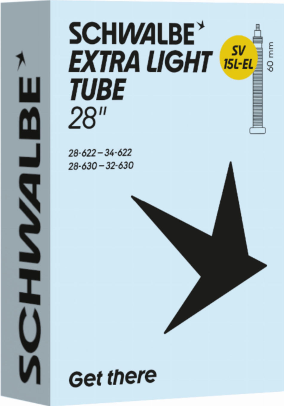 Schwalbe Extra Light Schlauch 28" NR. 15L-EL schwarz ETRTO 28/34-622/630