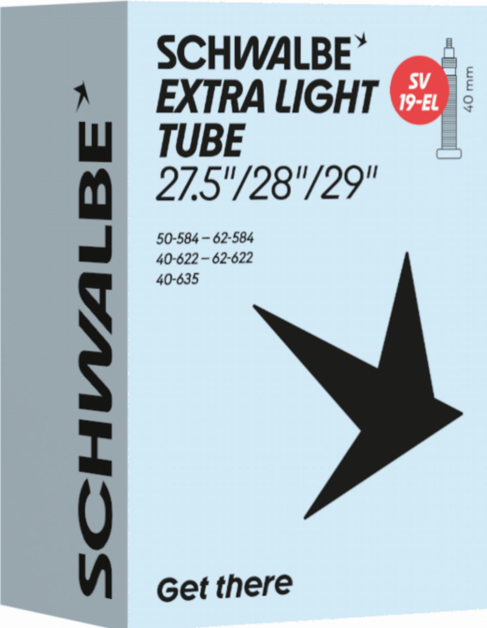 Schwalbe Extra Light Schlauch 27,5"/28"/29" NR. 19-EL schwarz ETRTO 40/62-584/635