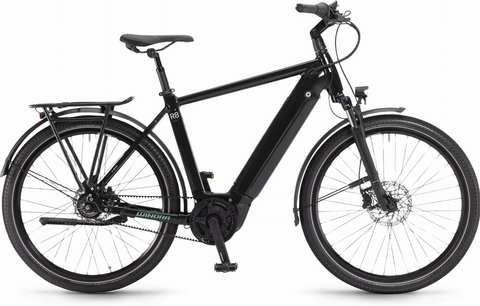 Winora Sinus R8 625 Wh E-Bike Diamant 27,5" onyxschwarz