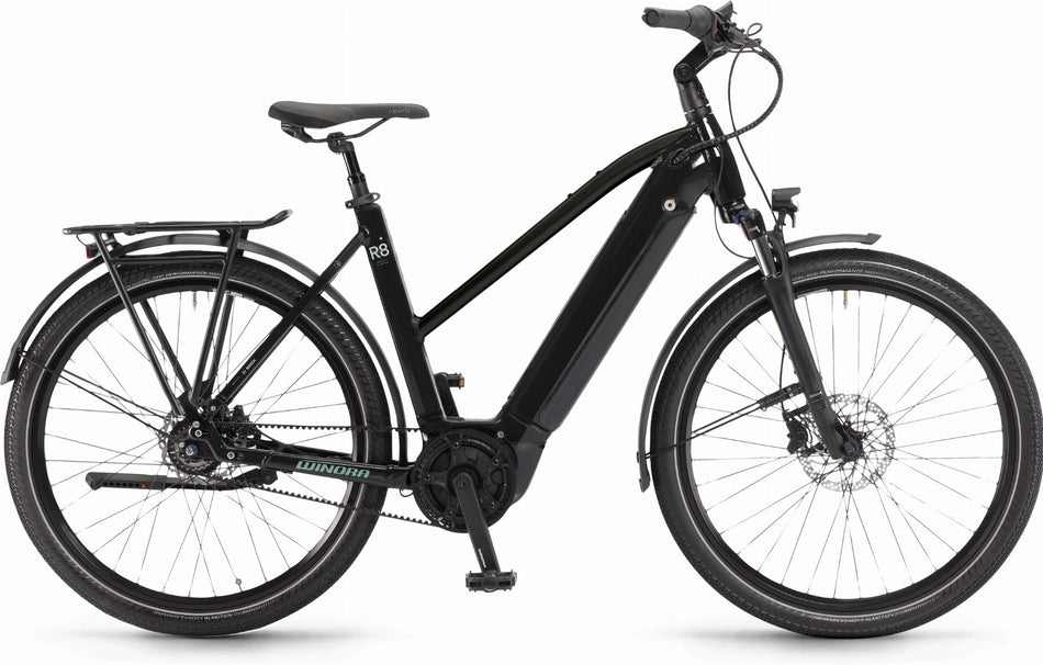 Winora Sinus R8 625 Wh E-Bike Trapez 27,5" onyxschwarz