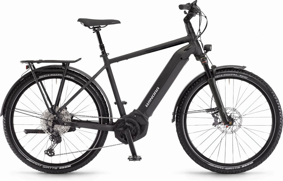 Winora Yucatan 12 Pro 630 Wh E-Bike Diamant 27,5" schwarz matt