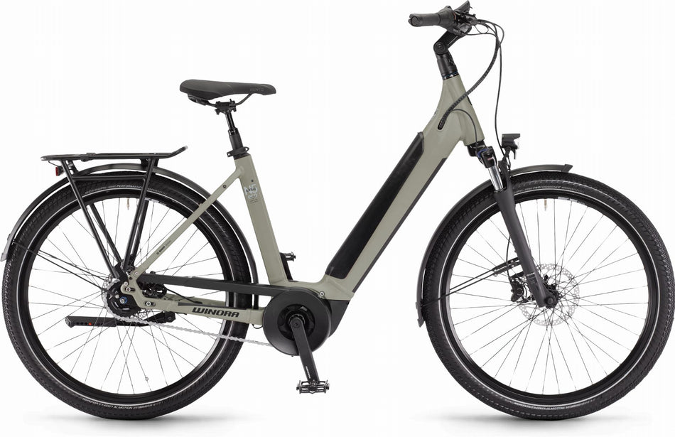 Winora Sinus N5 eco 500 Wh E-Bike Wave 27,5" sagegrey matt