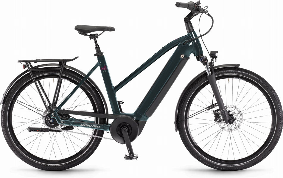 Winora Sinus N8 500 Wh E-Bike Trapez 27,5" petrol