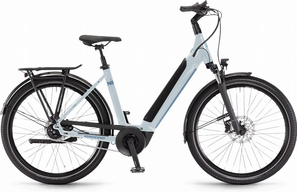 Winora Sinus N8 500 Wh E-Bike Wave 27,5" winterwhite