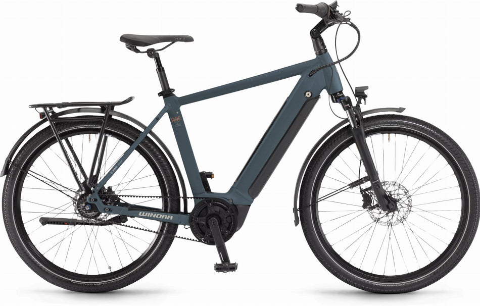 Winora Sinus R8E 500 Wh E-Bike Diamant 27,5" greyblue matt