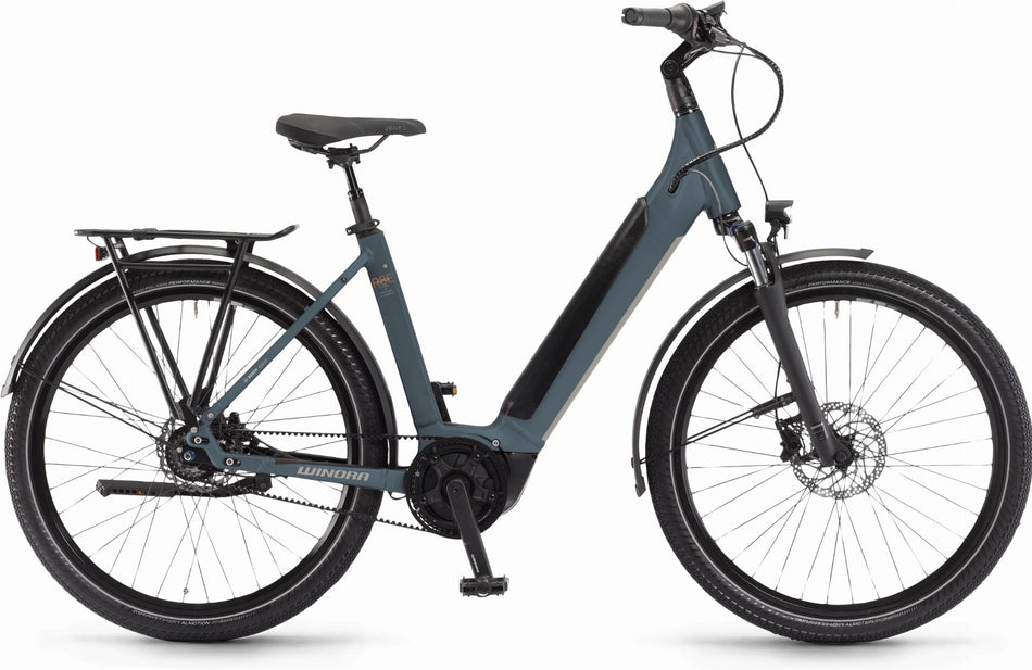 Winora Sinus R8E 500 Wh E-Bike Wave 27,5" greyblue matt