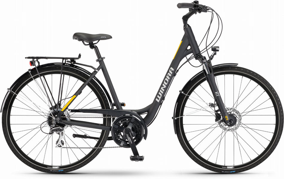 Winora Domingo 24 Trekkingrad Wave 28" black matte