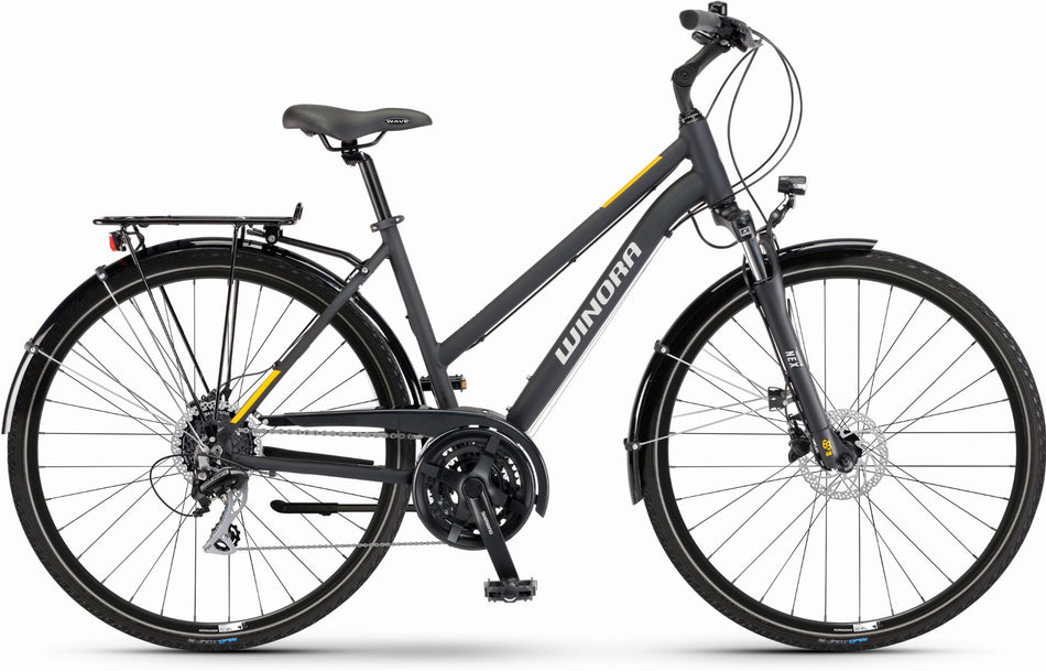 Winora Domingo 24 Trekkingrad Trapez 28" black matte