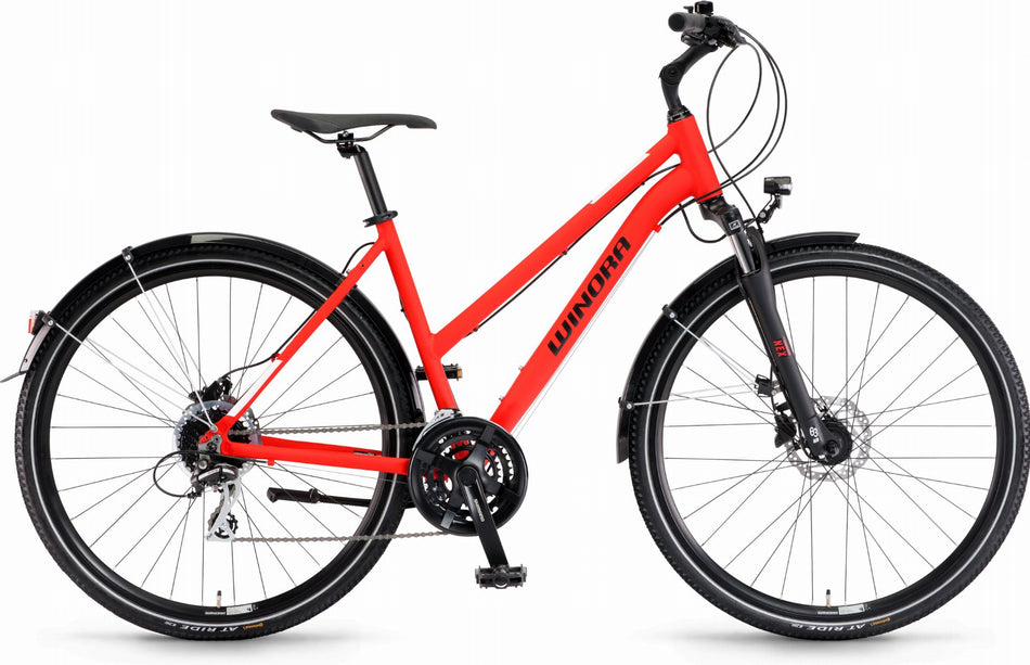 Winora Domingo 24 Sport Trekkingrad Trapez 28" red matte