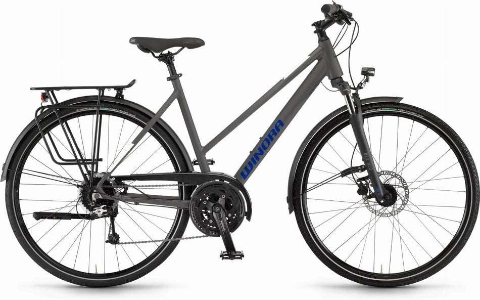 Winora Domingo 27 Trekkingrad Trapez 28" microchip grey matt