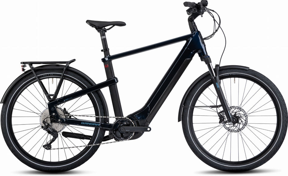 Winora Yakun 10 750 Wh E-Bike Diamant 27,5" darkblue matt