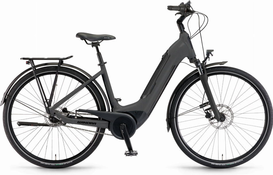 Winora Tria N8 500 Wh E-Bike Wave 28" microchip grey matt