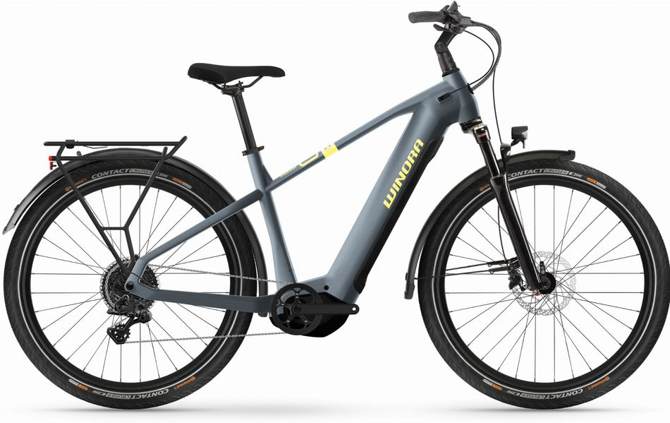Winora Yucatan X10 720 Wh E-Bike Diamant 27,5" steelblue matte