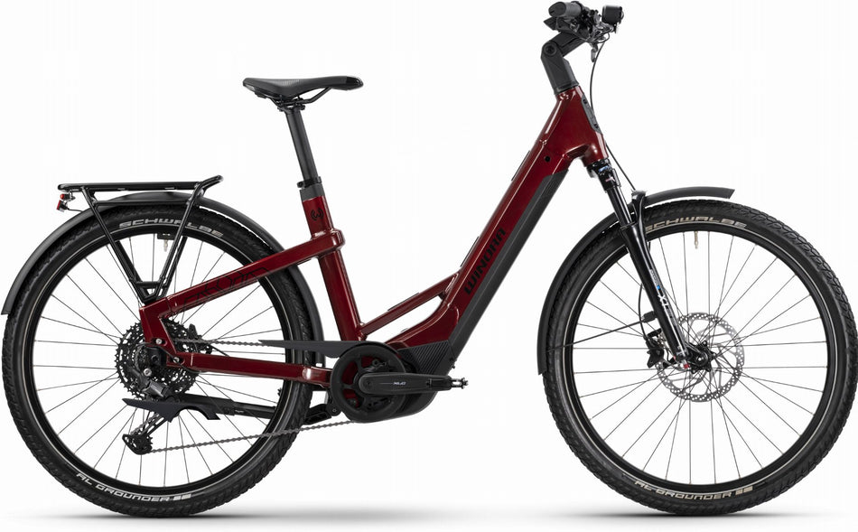 Winora Yakun X10 800 Wh E-Bike Wave 27,5" warm red - gloss