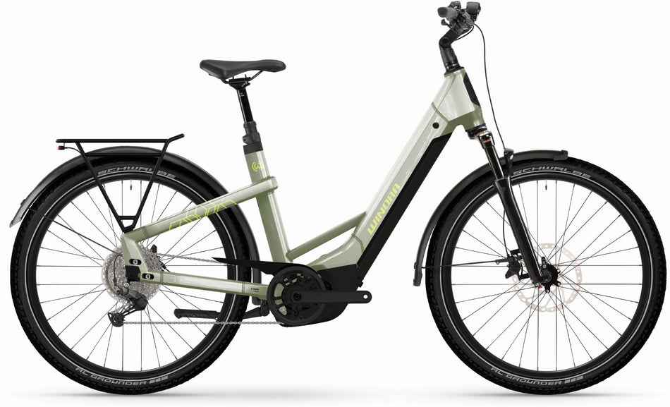 Winora Yakun X10 800 Wh E-Bike Wave 27,5" ivory green - gloss