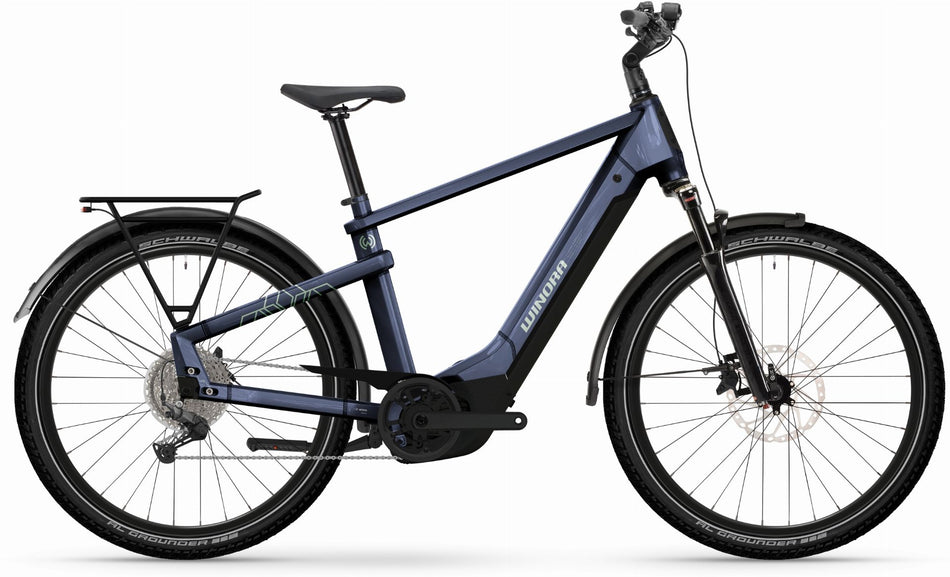 Winora Yakun X10E 600 Wh E-Bike Diamant 27,5" night purple - gloss