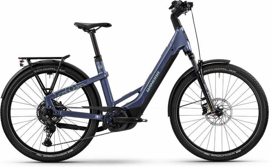 Winora Yakun X10E 600 Wh E-Bike Wave 27,5" night purple - gloss
