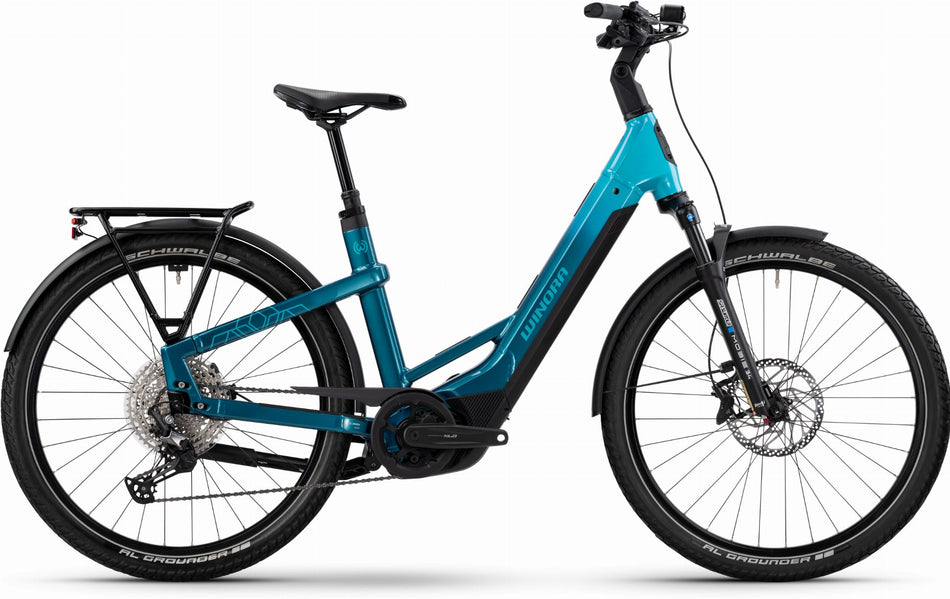 Winora Yakun X12 800 Wh E-Bike Wave 27,5" blue monday/aqua - gloss