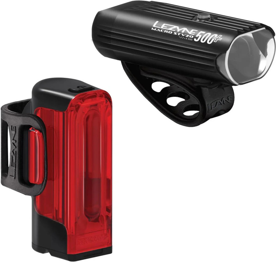Lezyne Beleuchtungsset Macro Drive StVZO 500+/Strip Driva+ StVZO schwarz