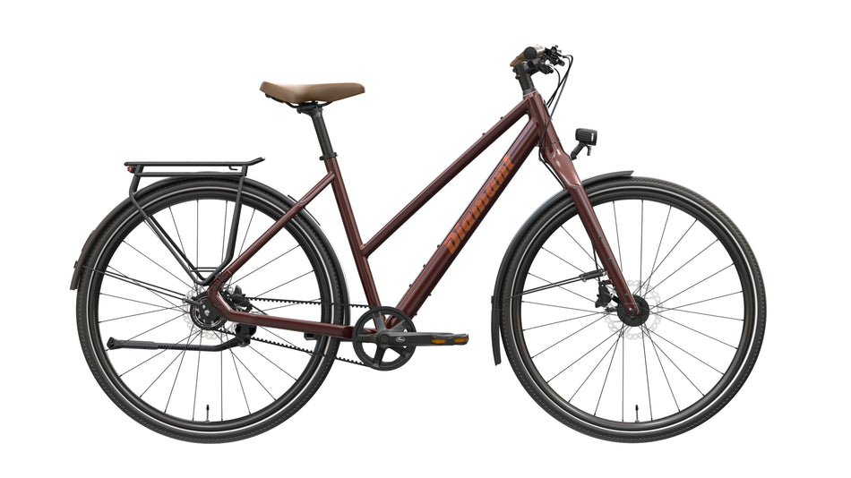 Diamant Mahon Style Plus MS Cityrad Trapez 28" schwarzkirsch metallic