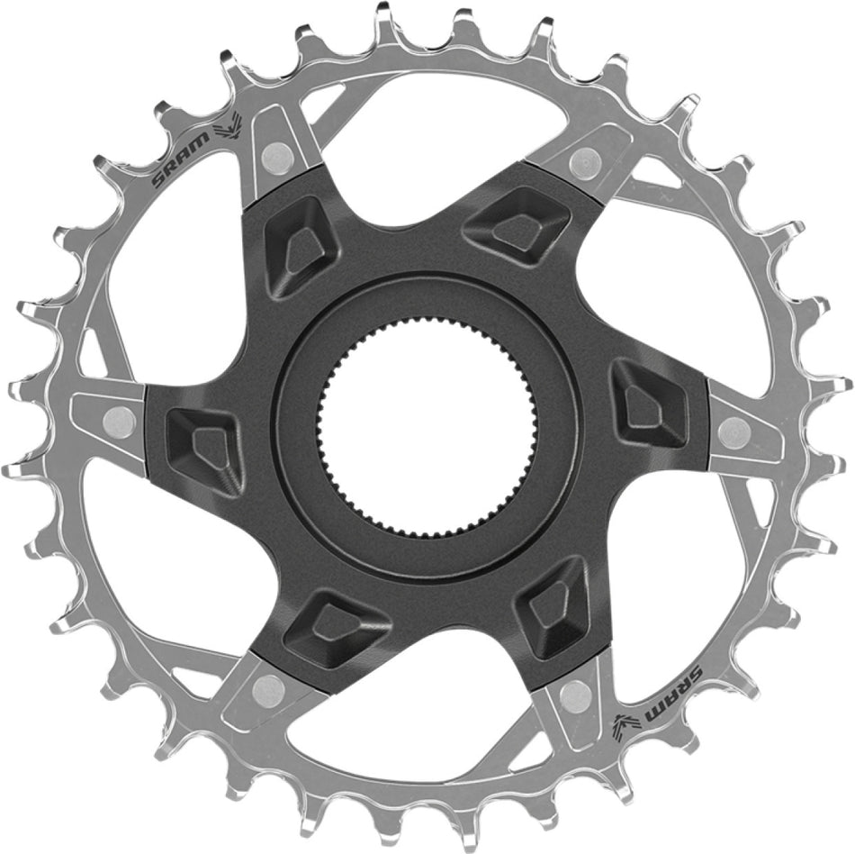SRAM T-Type XX Eagle Fazua Kettenblatt 12-fach Direct Mount Aluminium silber