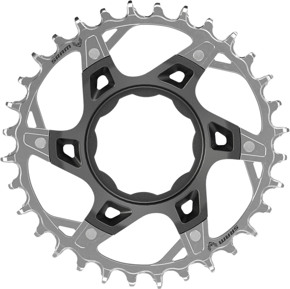 SRAM T-Type XX Eagle TQ Kettenblatt 12-fach Direct Mount Aluminium silber