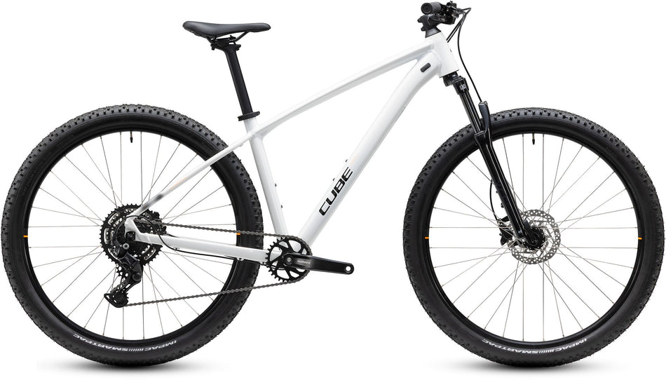 Cube Aim ONE MTB Hardtail Diamant metallicwhite´n´black