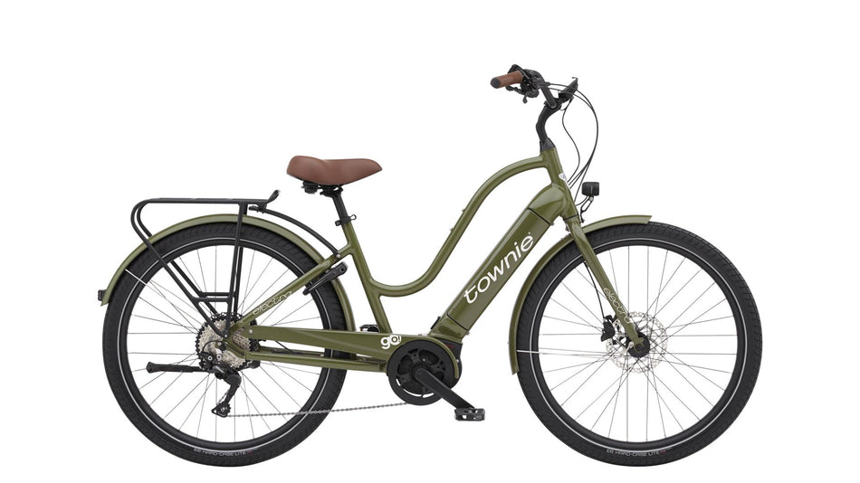 Electra Townie Path Go! 10D EQ Step-Thru 500 Wh Retro E-Bike Wave 27,5" olive M