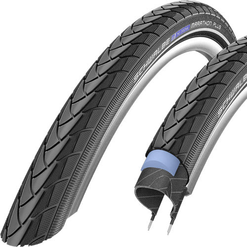 Schwalbe Marathon Plus Reflex schwarz 26" Drahtreifen