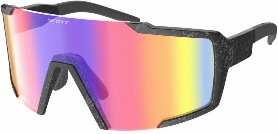 Scott Shield Sonnenbrille marble black/teal chrome
